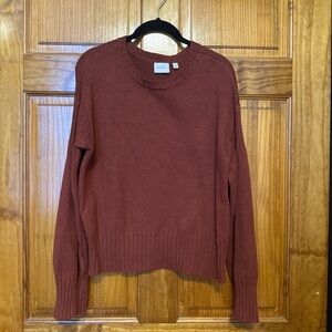 Cyrus Rust Crew Neck Sweater